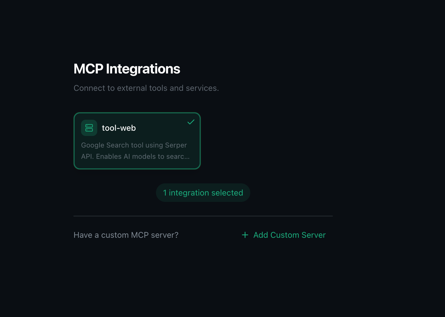 MCP Integrations