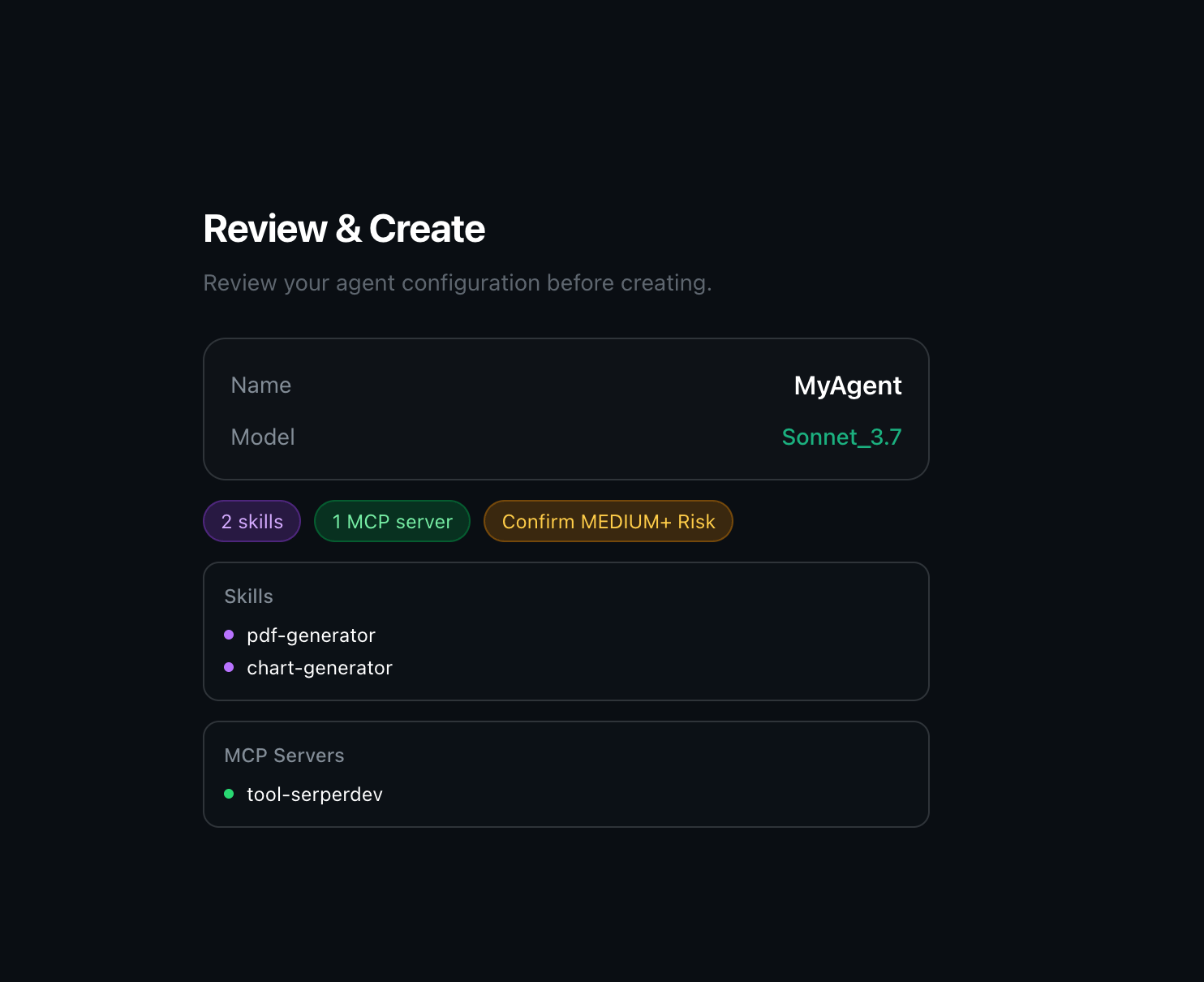 Review & Create